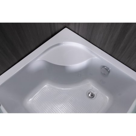 Душевой уголок Esbano ESD-8020 с поддоном 90x90 см, профиль хром, стекло рифленое 