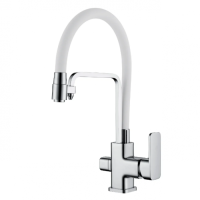 Смеситель для кухни (мойки) GANZER Stafen GZ12026 color однорычажный белый