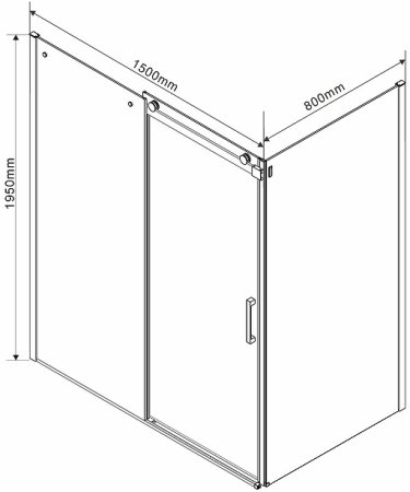 Душевой уголок Vincea Como 150х80 VSR-1C8015CL профиль Хром стекло прозрачное 