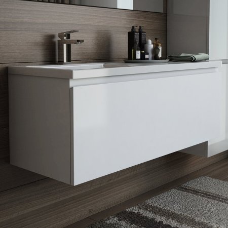 Тумба с раковиной Эстет Dallas Luxe 100 подвесная, 1 ящик, L 