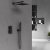 Душевая система Vincea VSFW-102TMB с термостатом Черная матовая 