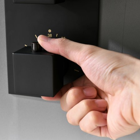 Душевая система Vincea VSFW-102TMB с термостатом Черная матовая 