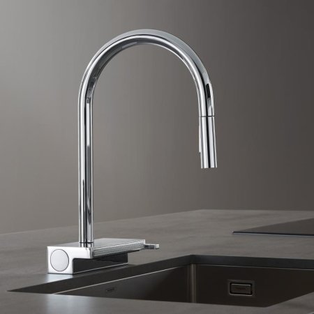 Смеситель Hansgrohe Aquno Select M81 73837000 для кухонной мойки, хром 