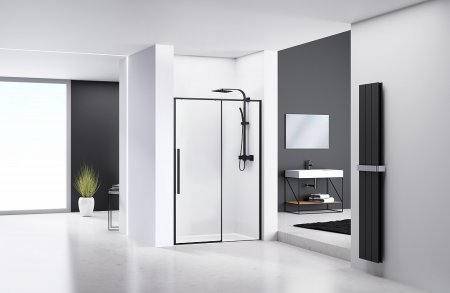 Душевая дверь в нишу RGW Stilvoll SV-12B 120х195 профиль черный 