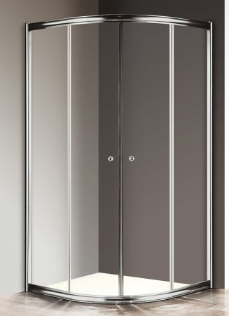 Душевой уголок Cezares Giubileo-R2-100 прозрачное стекло, хром 