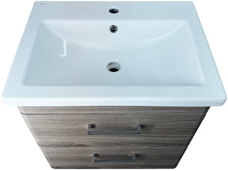 Тумба под раковину Style Line Лотос Plus 60 ЛС-00002303 подвесная Сосна лофт 