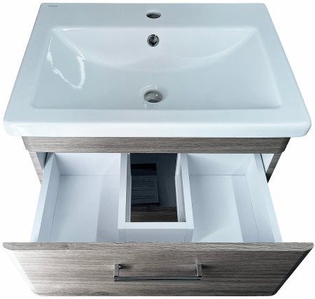 Тумба под раковину Style Line Лотос Plus 60 ЛС-00002303 подвесная Сосна лофт 