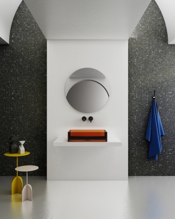 Раковина-чаша Abber Kristall 60 AT2803Opal Коричневая 