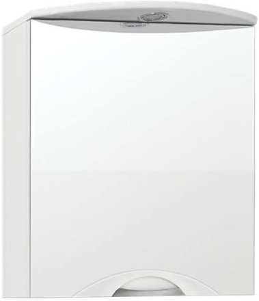 Зеркальный шкаф Style Line Жасмин 2 Люкс 60 ЛС-00000216 с подсветкой Белый 