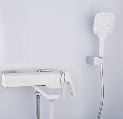 Смеситель для ванны Gappo G17-8 G3217-8 Белый Хром 