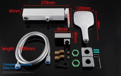 Смеситель для ванны Gappo G17-8 G3217-8 Белый Хром 