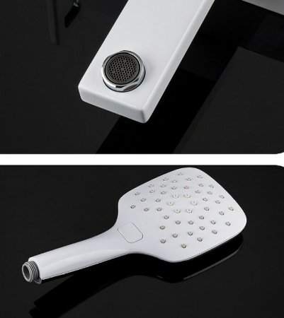 Смеситель для ванны Gappo G17-8 G3217-8 Белый Хром 