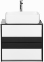 Тумба с раковиной Style Line Амстердам 60 ЛС-000010040 подвесная Белая матовая