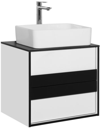 Тумба с раковиной Style Line Амстердам 60 ЛС-000010040 подвесная Белая матовая 