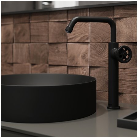 Смеситель для накладной раковины IDDIS Grange GRAххR1i01 чёрный матовый 