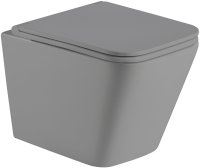 Унитаз WeltWasser Gelbach 004 MT-GR 10000003749 подвесной Серый матовый с сиденьем Микролифт Унитаз WeltWasser Gelbach 004 MT-GR 10000003749 подвесной Серый матовый с сиденьем Микролифт