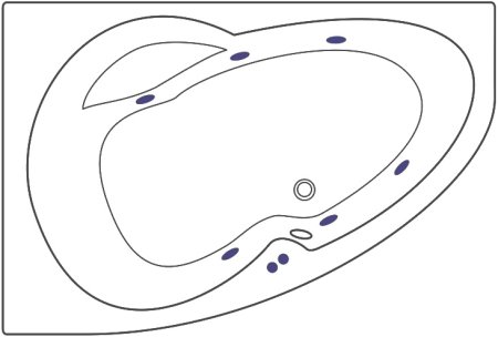 Акриловая ванна Excellent Newa WAEX.NEL16.SOFT 160x95 L 