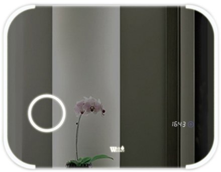 Зеркало WeltWasser Frank 80x60 с подсветкой и динамиками 10000000983 Хром 