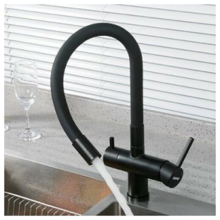 Смеситель для кухни Gappo G4398-36 Черный матовый 
