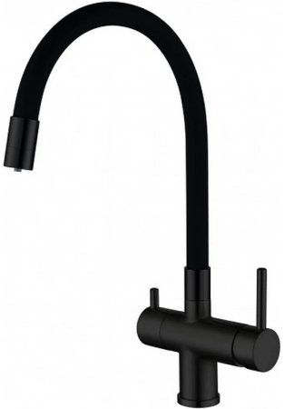 Смеситель для кухни Gappo G4398-36 Черный матовый 