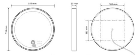 Косметическое зеркало Bemeta 128101849 с подсветкой 