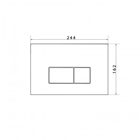 Кнопка смыва Caprigo Line LA002 