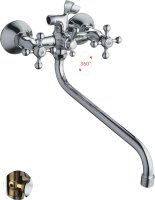 Смеситель для ванны длинный излив 7130S HAIBA CRON CN2208