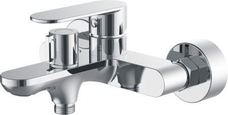 Смеситель однорычажный для ванны короткий излив HAIBA HB60590 хром 