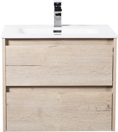Тумба с раковиной BelBagno KRAFT-700-2C-SO-RGB Rovere Galifax Bianco 