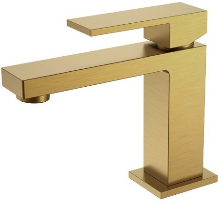 Смеситель для раковины Boheme Qubic 471-BR Бронза 