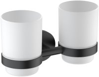 Стакан для ванной комнаты двойной Timo Saona 13034/03, черный