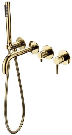 Смеситель для ванны встраиваемый Grocenberg GB5070GO, золото 