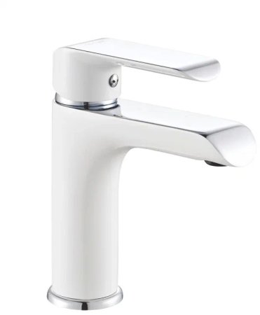 Смеситель для раковины Rose R21F R2101F, белый/хром 