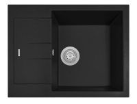 Мойка для кухни каменная Longran Amanda AMG 65х50 Оникс