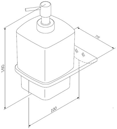 Дозатор для жидкого мыла AM.PM Inspire V2.0 A50A36922 Черный матовый 