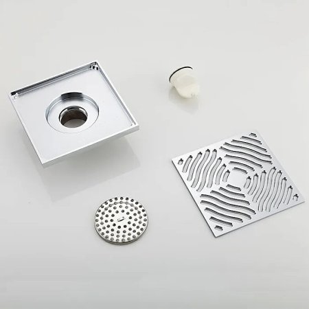 Душевой трап Gappo G81550 с решеткой Хром 