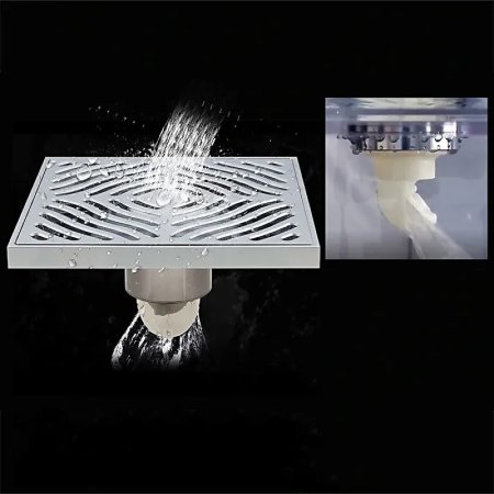 Душевой трап Gappo G81550 с решеткой Хром 