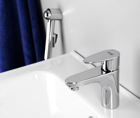 Смеситель WasserKRAFT Leine 3508 для раковины с гигиеническим душем 