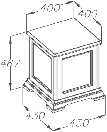 Тумба Opadiris Риспекто 40 00-00005722 Белая матовая 