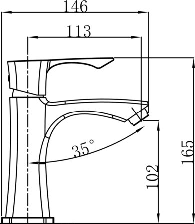 Смеситель для раковины Kaiser Boss 51011 Хром 