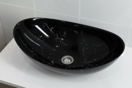 Раковина-чаша Stella Polar Орион 58 SP-00001055 Черный мрамор 