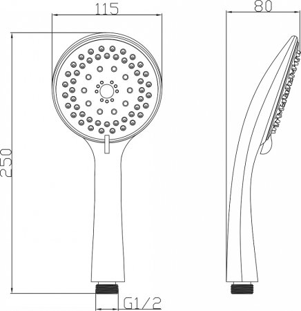 Душевая система Kaiser Sonat 34082-2 Черная матовая 