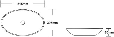 Раковина-чаша Ceruttispa 52 CR0019 СТ9596 Белая 