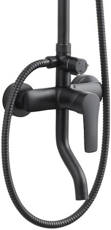 Душевая система Bond Circle B04-9188 Черная матовая 