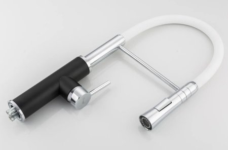 Смеситель для кухни Frap F4452-7 Черный Белый 