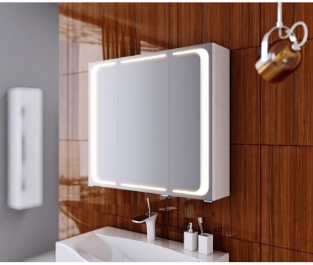 Зеркальный шкаф Aqwella 5 Stars Милан 100 Mil.04.10 Белый 