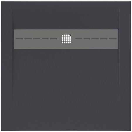 Душевой поддон из искусственного камня Allen Brau Infinity 90x90 8.21001-AM Антрацит 