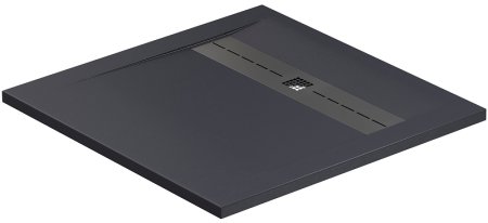 Душевой поддон из искусственного камня Allen Brau Infinity 90x90 8.21001-AM Антрацит 