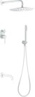 Душевая система Boheme Uno 464-2-MW Белая матовая 