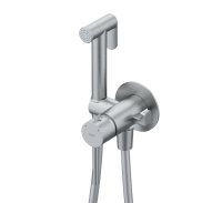 Встраиваемый смеситель с гигиеническим душем, матовый хром, IDDIS, 005BCR0i08